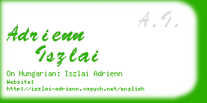 adrienn iszlai business card